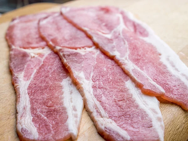 Rødt kjøttbacon – stockfoto