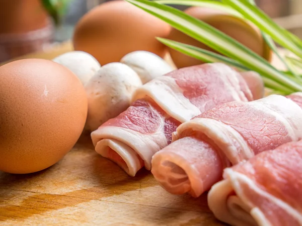 Row of bacon — Stock Photo, Image