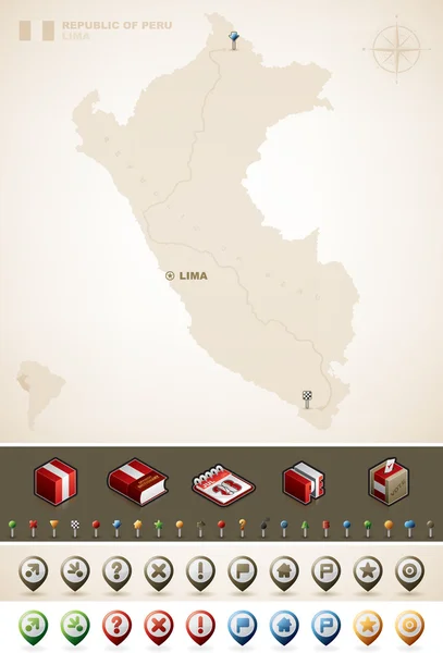 Republiken peru — Stockfoto