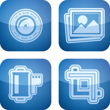 Photography Icons Set clipart