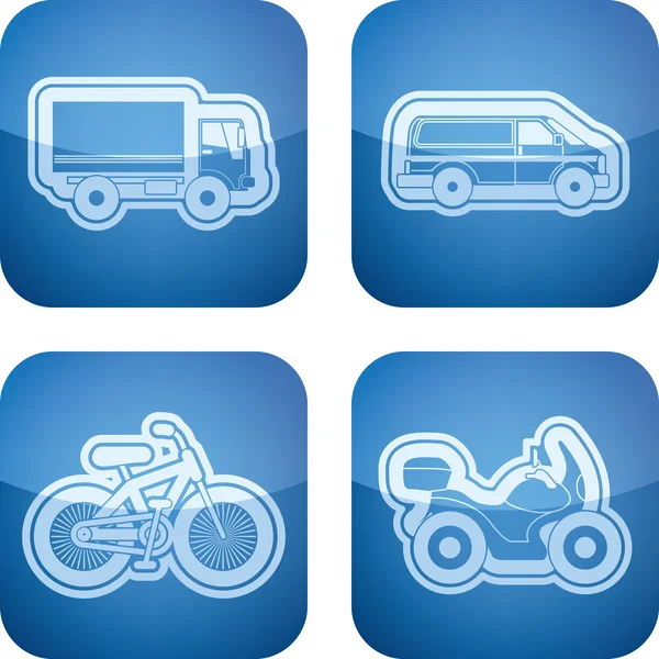 Industrie pictogrammen: vervoer — Stockfoto