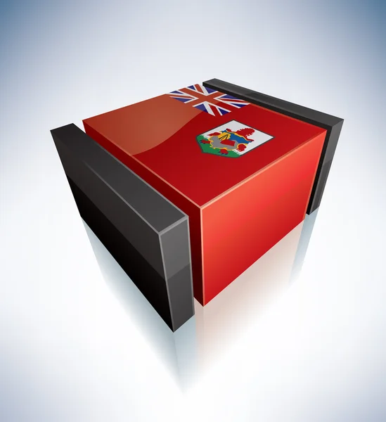 3D flag of Bermuda — Stock Photo, Image