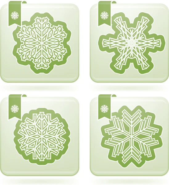 Ícones de símbolo de inverno — Fotografia de Stock
