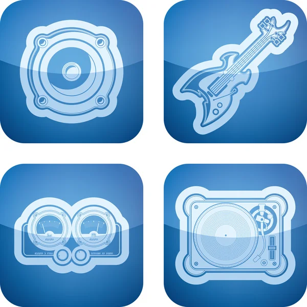 Music icons — Stock Photo, Image