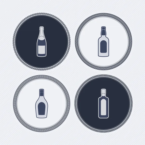 Alkol şişeleri — Stok fotoğraf