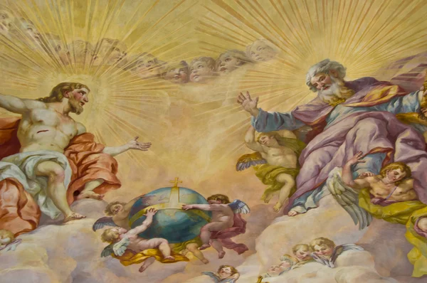 Bijbelse fresco — Stockfoto