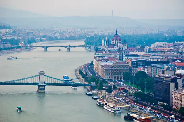 Uitzicht op Boedapest — Stockfoto