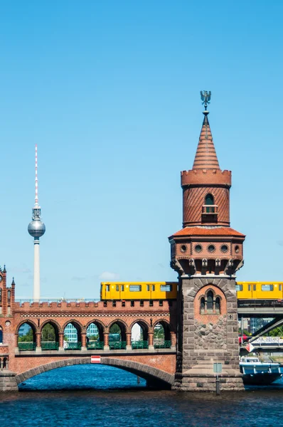 Oberbaum Köprüsü — Stok fotoğraf