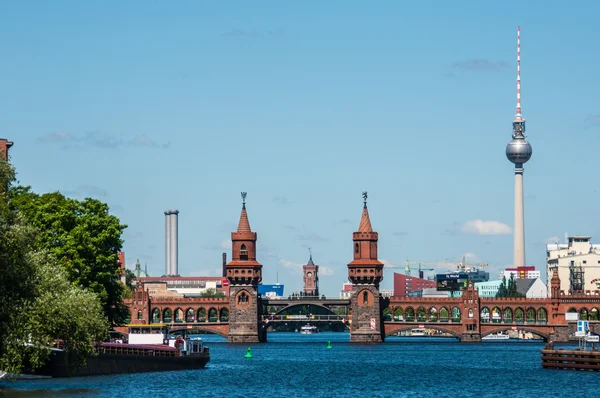 Oberbaum Köprüsü — Stok fotoğraf