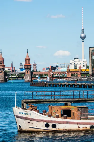 Oberbaum Köprüsü — Stok fotoğraf