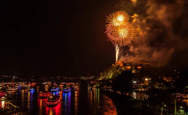 Rhine flammar in — Stockfoto