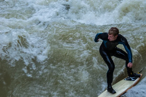 Eisbach Surfer — Stock Photo, Image