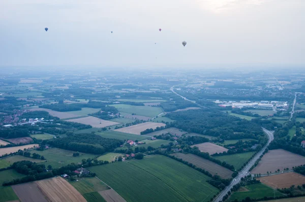 Воздушные шары над Мюнстером — стоковое фото