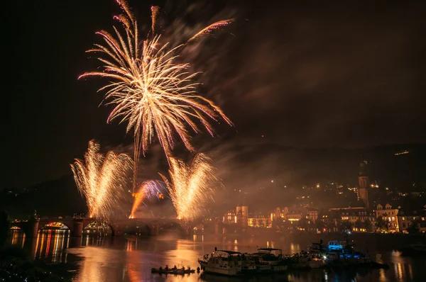 Iluminação do Castelo de Heidelberg — Fotografia de Stock