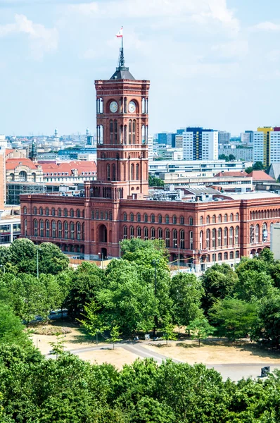 Red Townhall — Stock Photo, Image