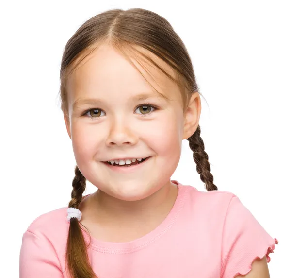 Porträtt av en söt liten flicka — Stockfoto