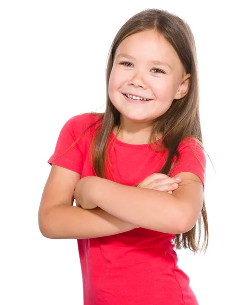 Retrato de una niña feliz —  Fotos de Stock