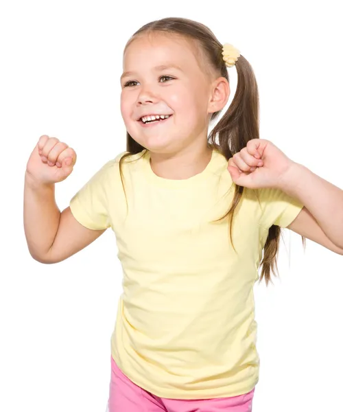 Portretul unei fetițe fericite — Fotografie, imagine de stoc