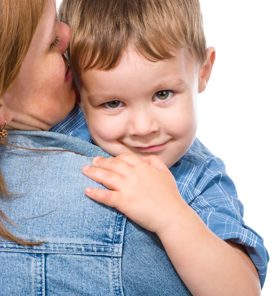 Portrait of a mother with her son — Stock Photo, Image