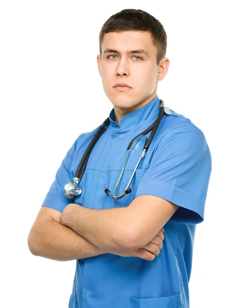 Portret młodego chirurga — Zdjęcie stockowe