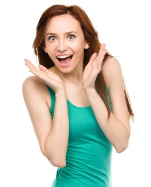 sürpriz bir kadın portresi