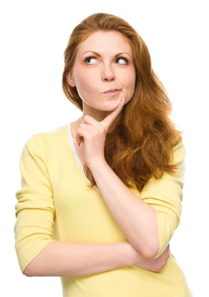 Portrait of a happy young woman — Stock Photo, Image