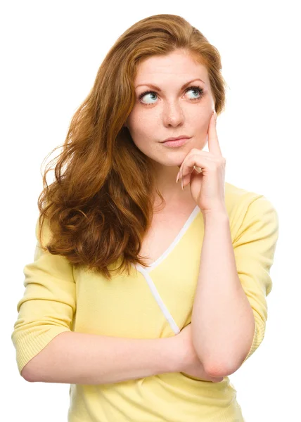 Portrait of a happy young woman — Stock Photo, Image