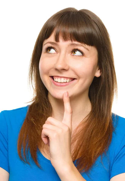 Retrato de una joven feliz — Foto de Stock