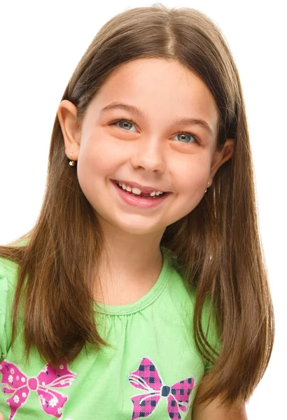 Retrato de menina feliz — Fotografia de Stock