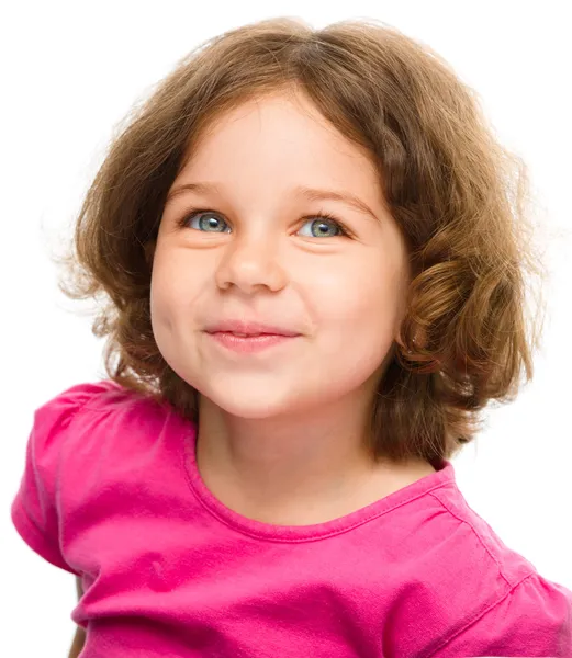 Retrato de menina feliz — Fotografia de Stock