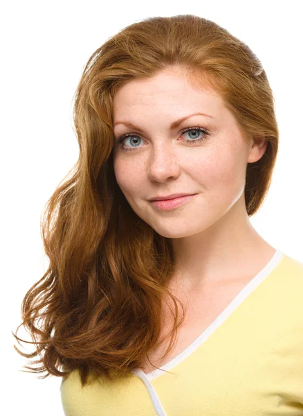 Portrait of a young cheerful woman Stock Image