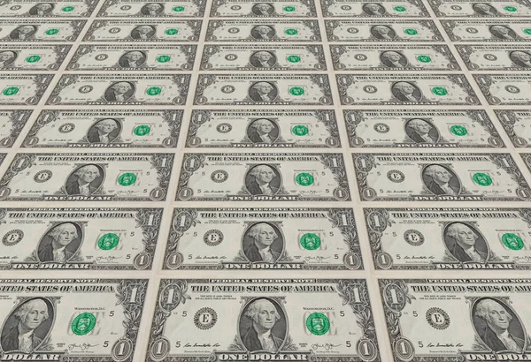Jede Menge Ungeschnittenes Dollarblech Neues Geldkonzept Drucken — Stockfoto