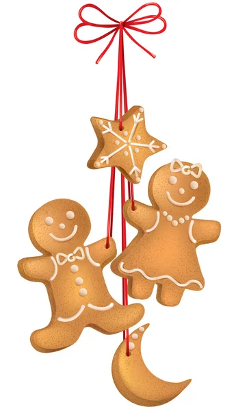 Christmas biscuits — Stockvector