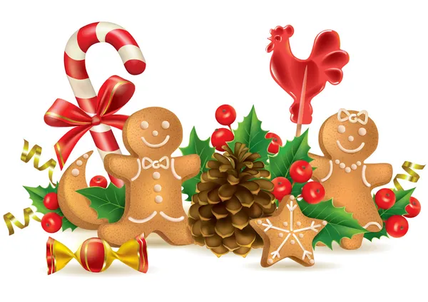 Christmas candy and decorations Vector Graphics