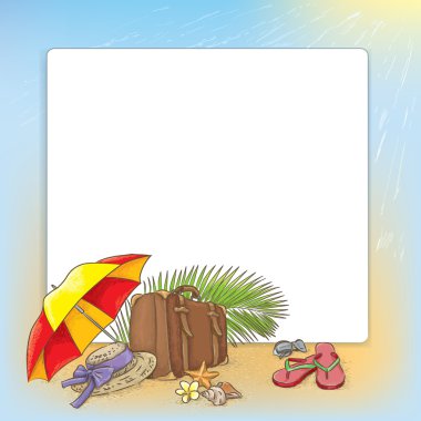 Deniz yaz kompozisyon tarafından seyahat