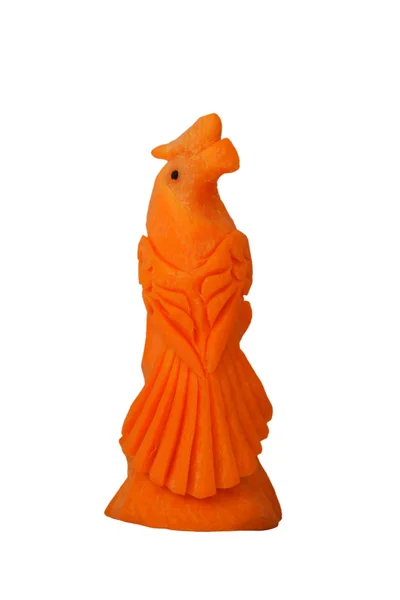 Папуга з моркви ізольована — стокове фото