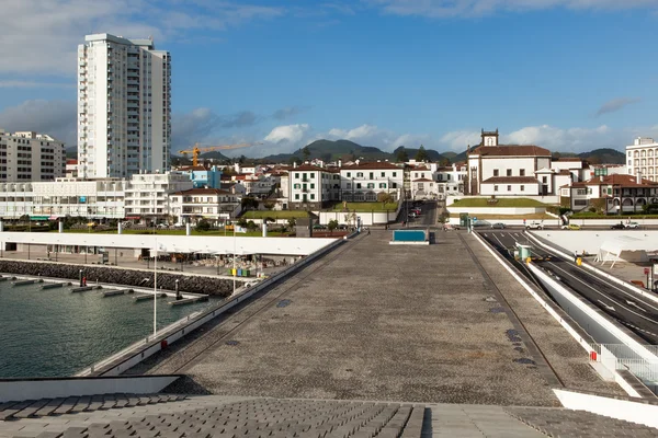 Ponta delgada şehir görüntüleme — Stok fotoğraf