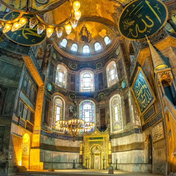 Aya Sofya (Hagia Sophia) internal view — Stock Photo, Image