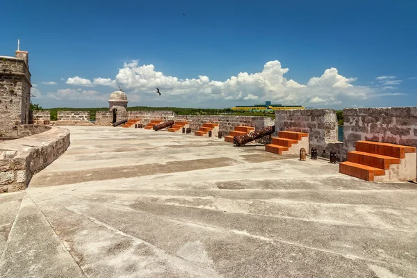 Main cannon ground of Jagua fortress (Fortaleza de Jagua) — Stock Photo, Image