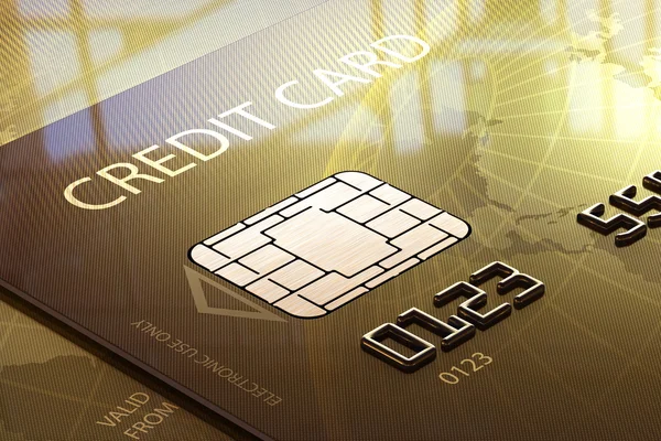 Credit card macro — Stock Photo, Image