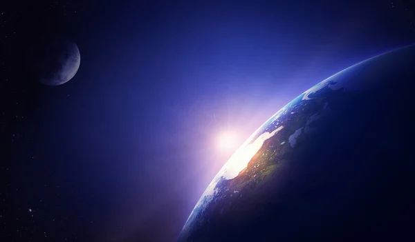 Earth sunrise North America