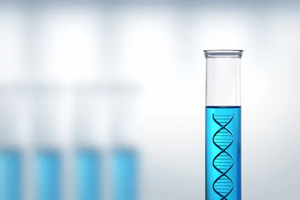 Исследования или испытания ДНК в лаборатории — стоковое фото