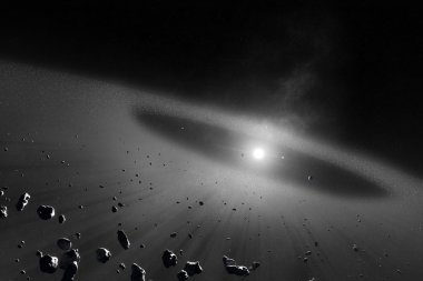 asteroit kuşağı ile iç dört güneş gezegen