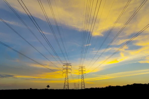 Tramonto giallo — Foto Stock