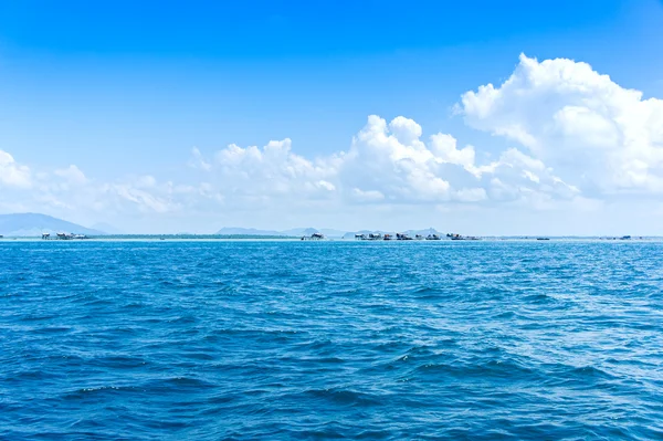 Bajau pueblo flotante — Foto de Stock