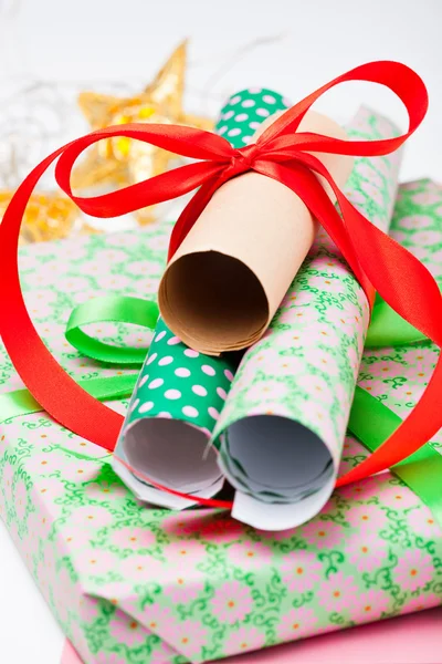 Kerstgeschenken en decoraties — Stockfoto