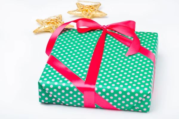 Christmas gift and decorations — Stock Photo, Image