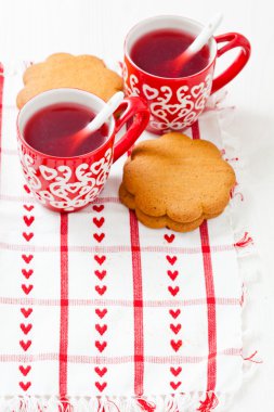 Christmas mulled wine and gingerbread clipart