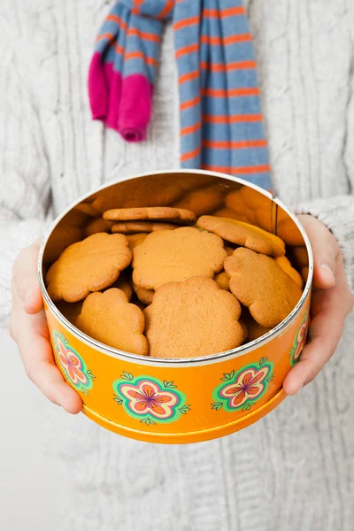 Teneke zencefilli bisküvi — Stok fotoğraf