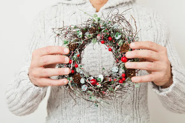 クリスマスの花輪 — ストック写真